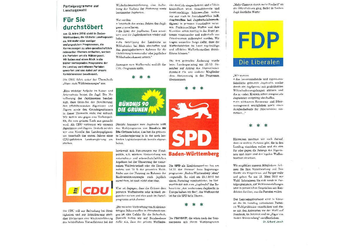 Wahlprogramme Landtagswahl BW 2016 pdf-preview