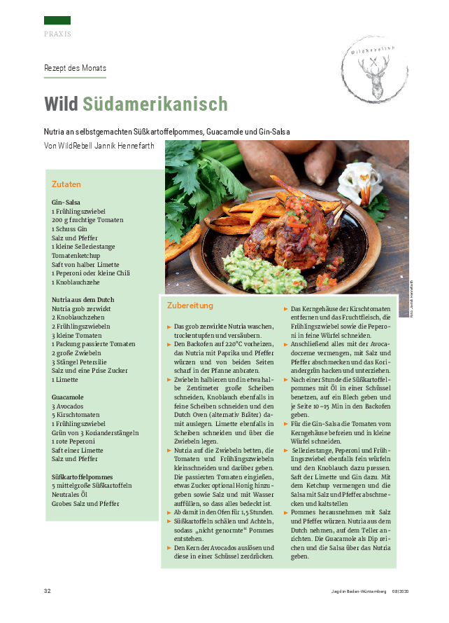 Rezept: Wild Südamerikanisch pdf-preview