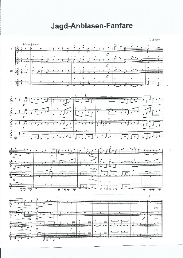 Hauptklasse: "Jagd-Anblasen-Fanfare" pdf-preview
