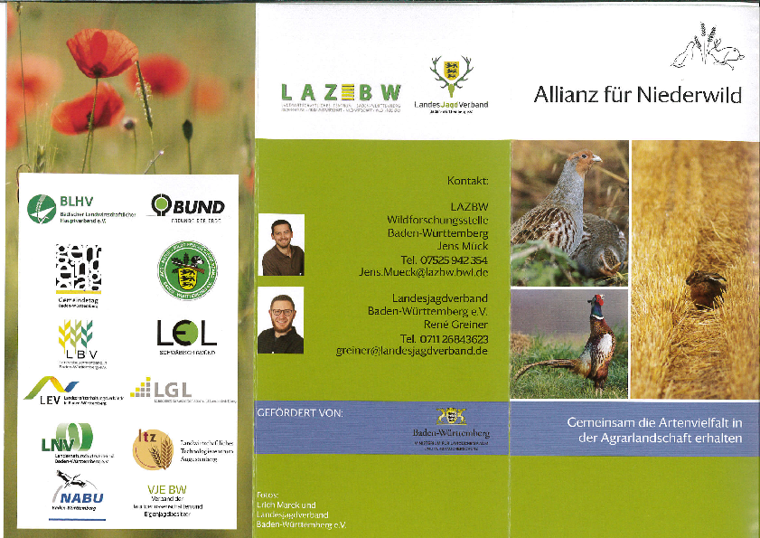 Flyer "Allianz für Niederwild" pdf-preview