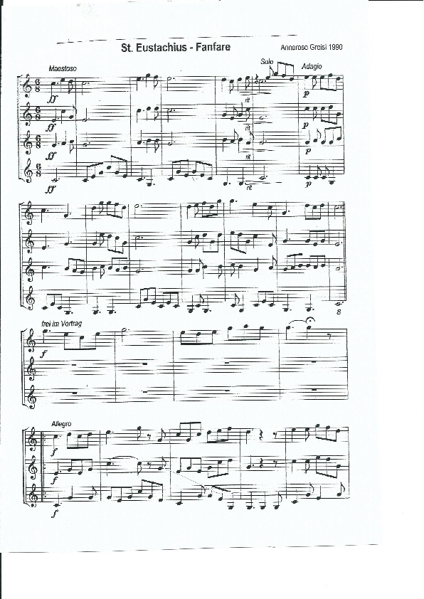 Kunststufe: "Sankt-Eustachius-Fanfare" pdf-preview