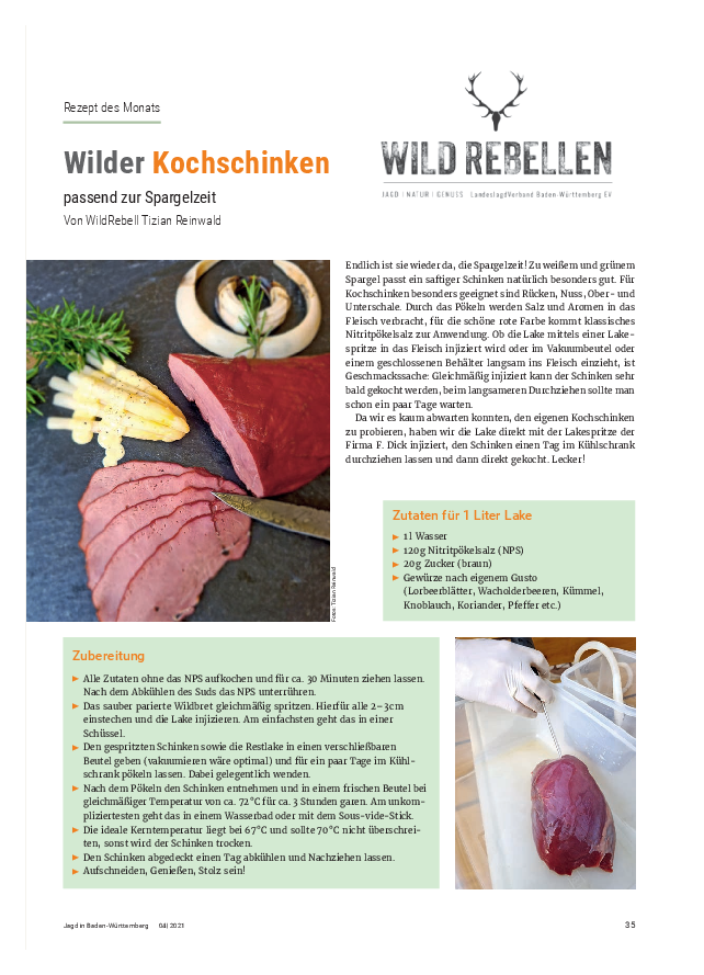 Rezept: Wilder Kochschinken pdf-preview